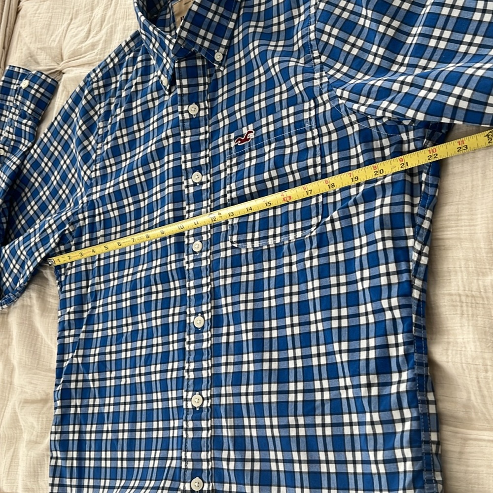 šBUY2 for $15šHollister Checkered Plaid Button Down Longsleeve Shirt size XL - Picture 8 of 10
